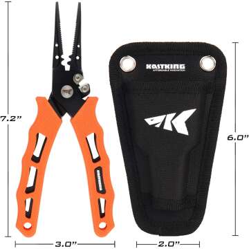 KastKing Cutthroat 7" Fishing Pliers for Easy Use