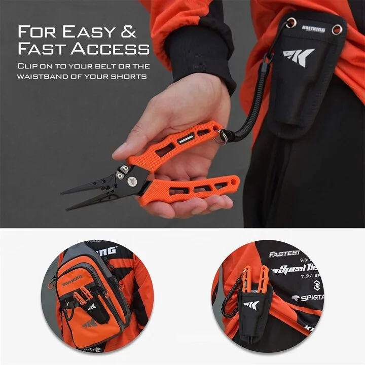KastKing Cutthroat 7" Fishing Pliers for Easy Use