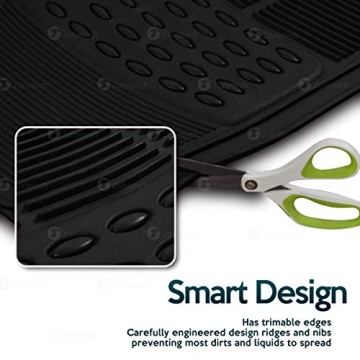 ZoneTech All-Weather Rubber Floor Mats for Vehicles