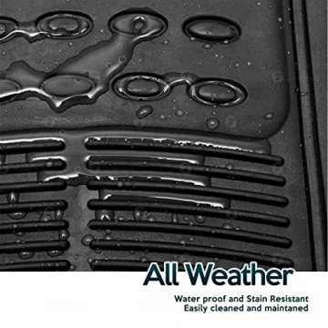 ZoneTech All-Weather Rubber Floor Mats for Vehicles