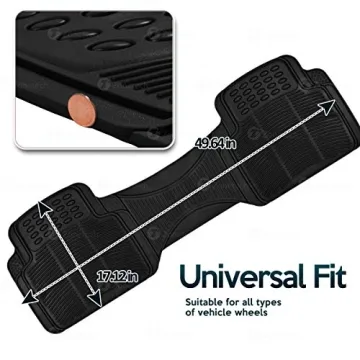 ZoneTech All-Weather Rubber Floor Mats for Vehicles