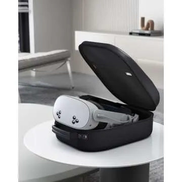 Aubika Carrying Case for Meta Quest 3S/Quest 2/Quest 3 & More - Black Hard Travel Case