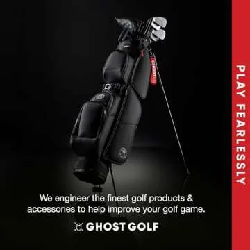 Ghost Golf Stand Bag, Weekender Oreo - Lightweight Golf Bags for Men & Women, 3-Way Dividers with Premium Materials & Magnetic Pocket - Ideal for Walking, Par 3 Courses, and Driving Range