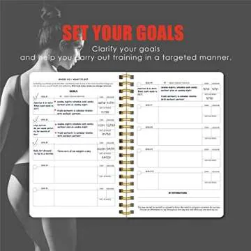A5 Fitness Logbook & Workout Journal -18 Weeks Fitness Journal Planner, Workout Tracker, Exercise Log Book to Track Weight Loss, Muscle Gain, Gym, Bodybuilding Progress –Gym Daily Fitness for Men