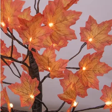 Lightshare 24IN Lighted Maple Tree for Fall Celebrations