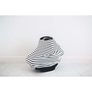 Copper Pearl Multi-Use Cover: Car Seat Covers, Nursing Cover, and Stroller Cover for Sun - Stretchy Fabric, All-Season Use, Stylish Designs, Easy Access for Moms - City