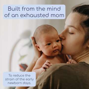 Talli Daily One-Touch Baby Tracker - Baby Monitor to Log Feedings, Diapers, Sleep & More - Electronic Journal Links to Mobile App for Real-Time Baby Monitoring & Tracking - Alexa Compatible