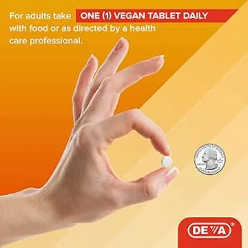 DEVA Vegan Vitamin D3 - 1000 IU Daily Supplement