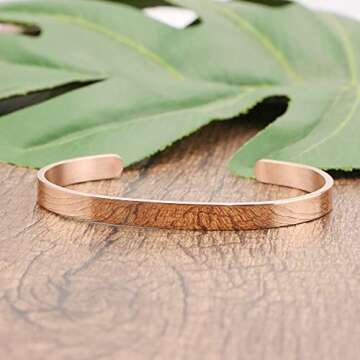 Joycuff Inspirational Breast Cancer Fighter Bracelets for Women