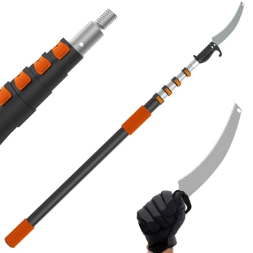 Buyplus 26FT Reach Pole Saws for Tree Trimming, Pole Saw with 5-20FT Telescoping Extension Pole, Pru...