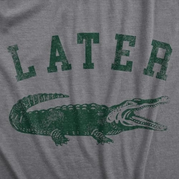 Men's Later Alligator Funny Animal T-Shirt - Unique Design