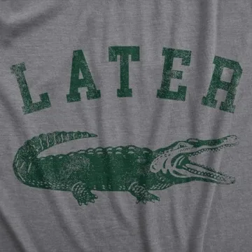 Men's Later Alligator Funny Animal T-Shirt - Unique Design
