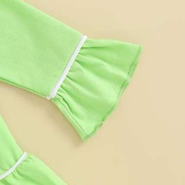 fhutpw Toddler Pajamas Set Cute Ruffle Design for Kids