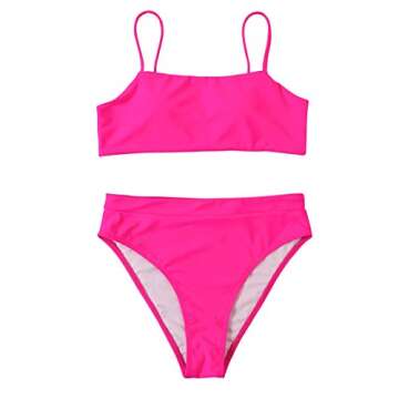 Hot Pink Push-Up Bikini Set for Women - MOSHENGQI