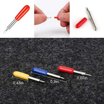 AJulyBee 30 PCS CRI Cut Blades for Explore Air 2, Premium Replacement Blade 30° 45° 60°Cricut Explore Air 2 Accessories