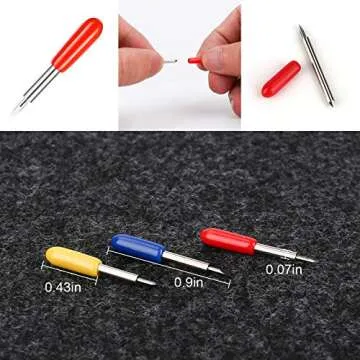 AJulyBee 30 PCS CRI Cut Blades for Explore Air 2, Premium Replacement Blade 30° 45° 60°Cricut Explore Air 2 Accessories