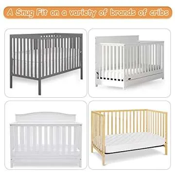 Yoofoss Waterproof Crib Mattress Protector Soft & Durable