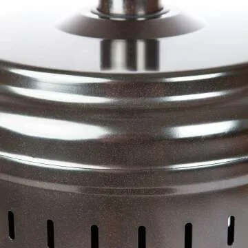 Outdoor Propane Patio Heater - 46,000 BTU, Wheels, Bronze