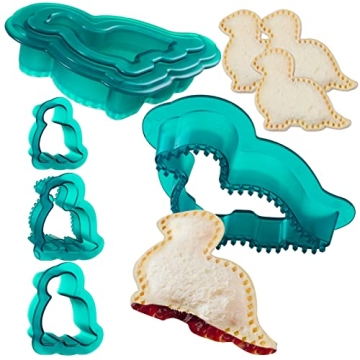 Dinosaur Sandwich Cutter and Sealer Set for Kids