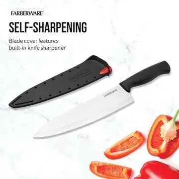 Farberware EdgeKeeper Chef's Knife with Self-Sharpening Technology