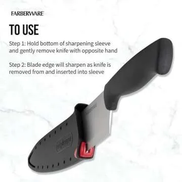 Farberware EdgeKeeper Chef's Knife with Self-Sharpening Technology