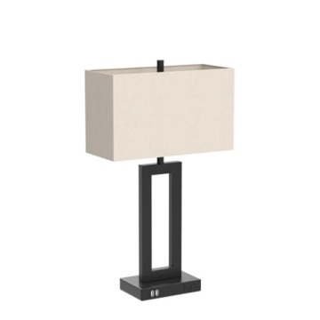 Modern Touch Dimmable Table Lamps with USB Ports Set