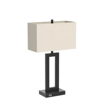 Modern Touch Dimmable Table Lamps with USB Ports Set