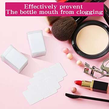 1200 Pieces Eyelash Glue Wipes Non-woven Fabric Wipe Pads Lash Glue Remover Cleaning Pad Nail Polish Wipe Pads Eyelash Extension Removal Wipes for Home Salon Accessories Tools