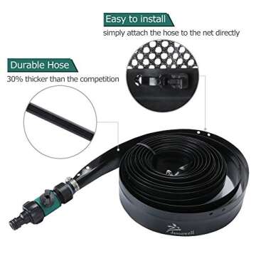 Jasonwell Trampoline Sprinkler Fun for Kids Summer Water Play