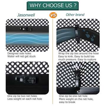 Jasonwell Trampoline Sprinkler Fun for Kids Summer Water Play