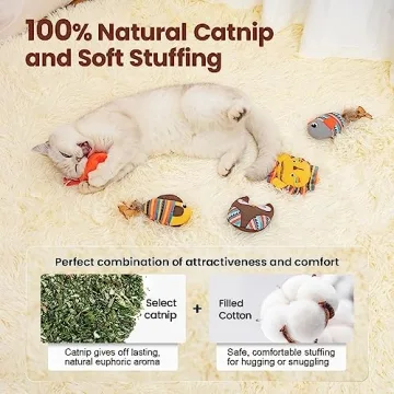 Interactive Jungle Cat Toys 5-Pack for Indoor Cats