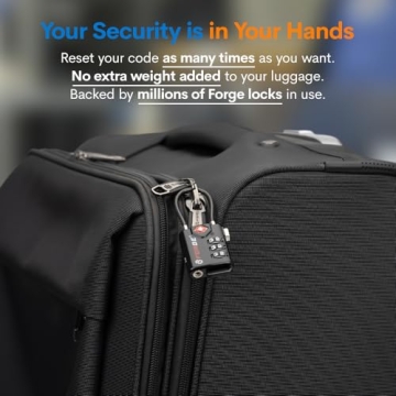 TSA Approved Cable Luggage Locks Secure Re-settable Combination
