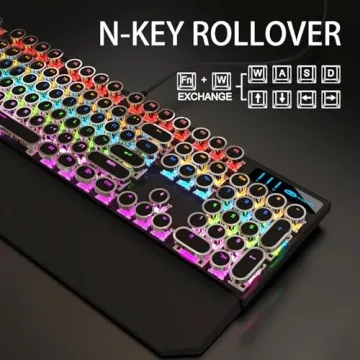 Camiysn Retro Typewriter Mechanical Gaming Keyboard