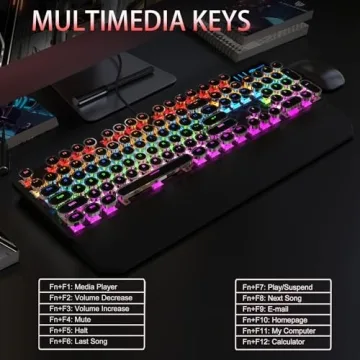 Camiysn Retro Typewriter Mechanical Gaming Keyboard