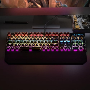 Camiysn Retro Typewriter Mechanical Gaming Keyboard