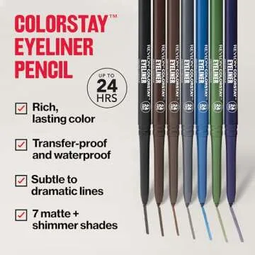 Revlon ColorStay Pencil Eyeliner, Waterproof & Smudgeproof