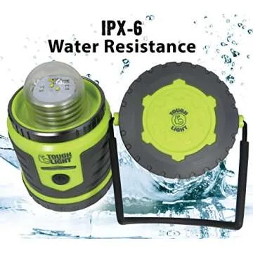 Tough Light USB Rechargeable Lantern | 400 Lumens | 200 Hours of Light | 6000mAh Power Bank | 6 Modes | Hanging Tent Lamp for Camping, Outdoors, Hurricane or Power Outage