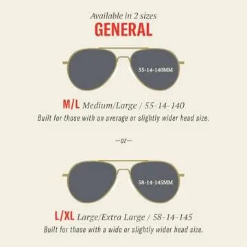 AO General Sunglasses - Gold - True Color Gray SkyMaster Glass Lenses - 58-14-145