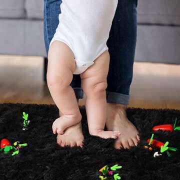 Plush Furry Rugs for Man Room Living Room