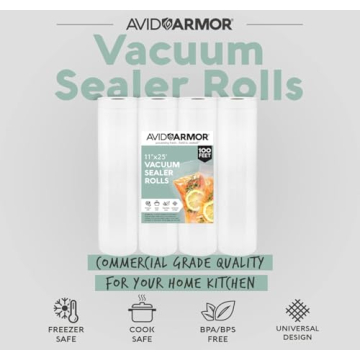Avid Armor Vacuum Sealer Bags - 4 Pack, BPA-Free Heavy Duty