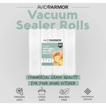 Avid Armor Vacuum Sealer Bags - 4 Pack, BPA-Free Heavy Duty
