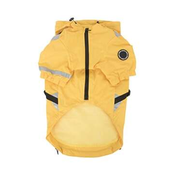 Puppia PLRA-JM9320-YE-S Yellow Wilderness Pet-Coats, Small