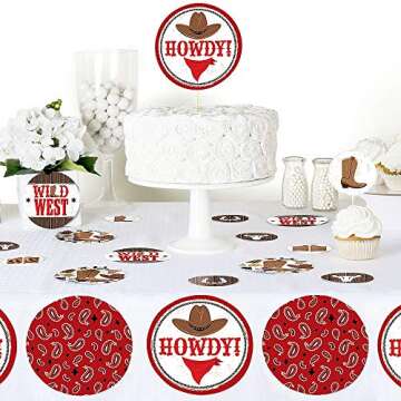 Western Hoedown Giant Circle Confetti for Parties