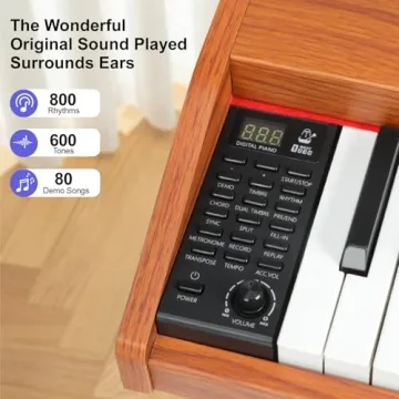 Vediya 88-Key Digital Piano for Beginners with MIDI