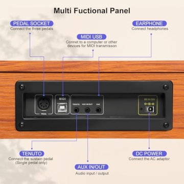 Vediya 88-Key Digital Piano for Beginners with MIDI