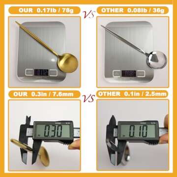 Runfly Matte Gold Silverware Set for 4, 20 Pieces Stainless Steel Flatware Set, Kitchen Utensil Set,...