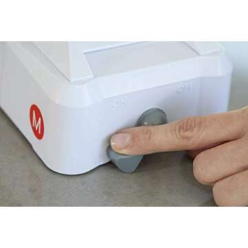 Mealthy 5-Blade Spiralizer | Vegetable Slicer with Durable Stainless Steel Blades | Kitchen Cooking Tool | Spiral Zoodle Maker with Catch & Store Container | Includes iOS & Android Recipe & Video App