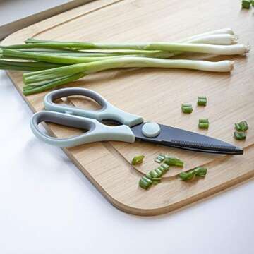 Country Kitchen Scissors - Versatile Kitchen Shears in Mint Green