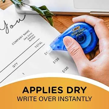 BIC WOTAPP418 Correction Tape - Quick Fixes for All