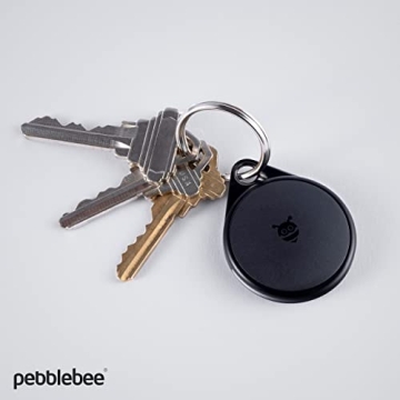 Pebble Bee Pebblebee Clip Rechargeable Item Tracker Compatible with Apple Find My 500ft Bluetooth Water Resistant Works with Google Assistant & Alexa